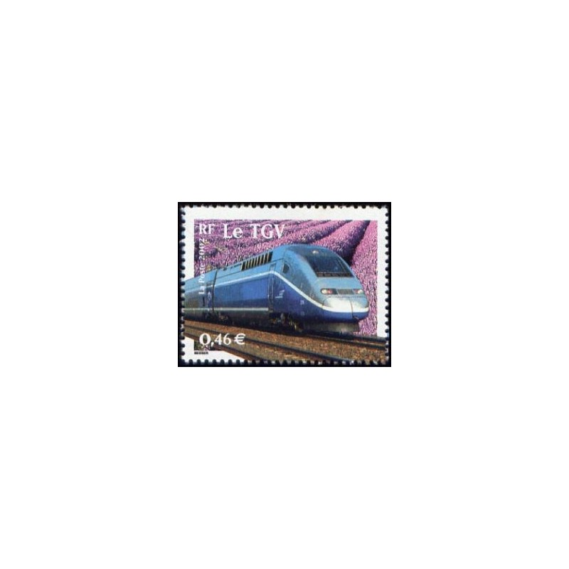 Timbre Yvert France No 3475 Le siècle au fil du timbre, transports le TGV