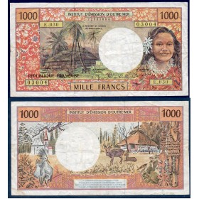 Polynésie Française P.2h, TB Billet de 1000 Francs 2003