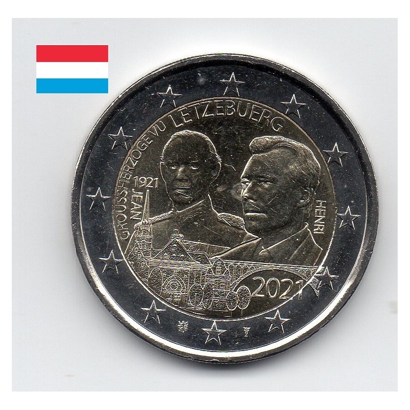 2 euro commémorative Luxembourg 2021 Normale Grand Duc Jean pièce de monnaie €