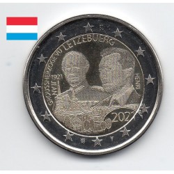 2 euro commémorative Luxembourg 2021 Holographique Grand Duc Jean pièce de monnaie €