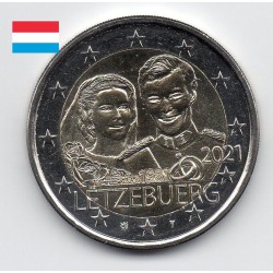 2 euro commémorative Luxembourg 2021 Normale Grand Henri Jean pièce de monnaie €