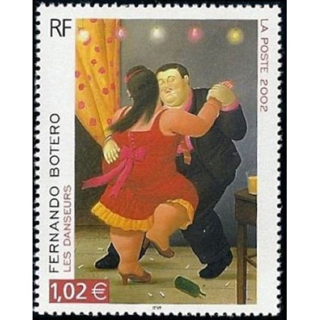 Timbre Yvert France No 3482 Les Danseurs de Fernando Botero