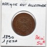 Afrique est Allemande 1 Pesa ou Pysa 1890 Sup+ KM 1 pièce de monnaie
