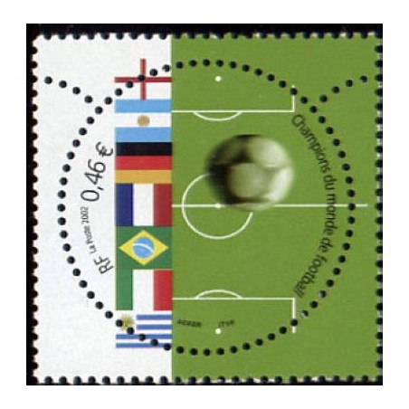 Timbre Yvert France No 3483 Championnat du monde de football 2002