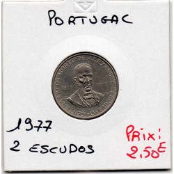 Portugal 2.5 escudos 1977 Sup, KM 605 pièce de monnaie