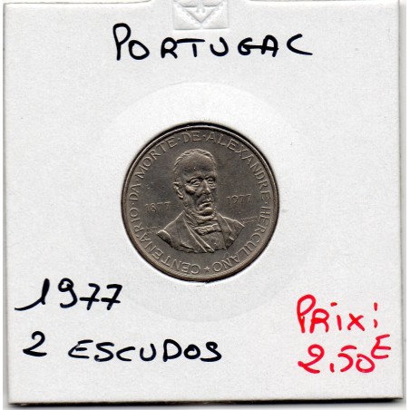 Portugal 2.5 escudos 1977 Sup, KM 605 pièce de monnaie