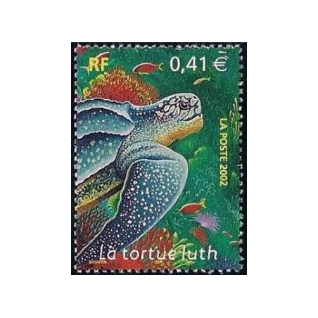 Timbre Yvert France No 3485 Faune Marine Tortue de Luth