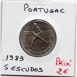 Portugal 5 escudos 1983 Sup, KM 615 pièce de monnaie