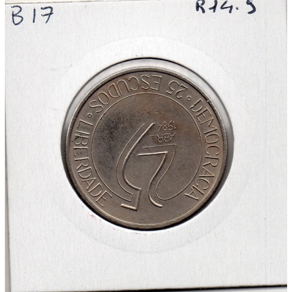 Portugal 25 escudos 1984 Sup, KM 623 pièce de monnaie