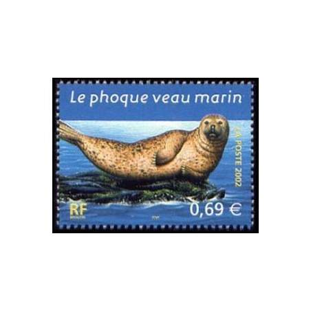 Timbre Yvert France No 3488 faune marine Phoque veau marin