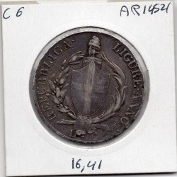 Italie Gênes Republique Ligure, 4 lire 1796 TTB, pièce de monnaie