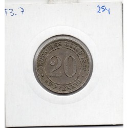 Allemagne 20 pfennig 1887 A, Sup KM 9 pièce de monnaie