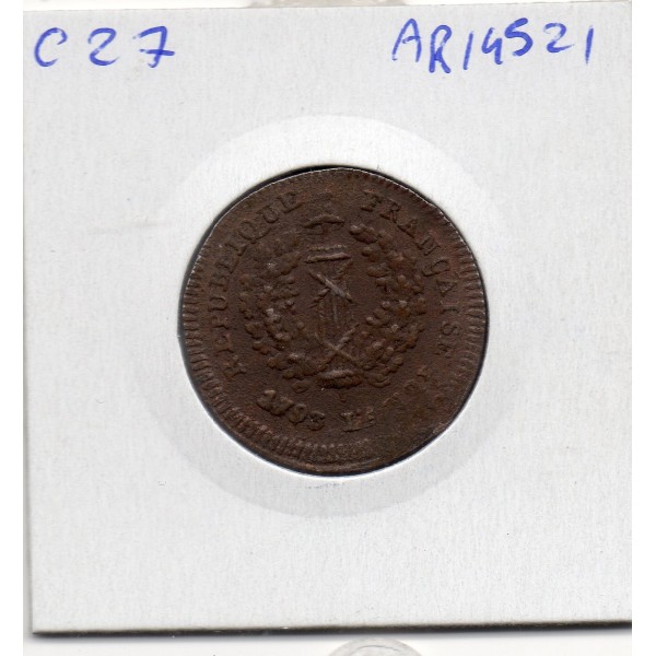 2 sols siège de Mayence 1793 Sup-, France pièce de monnaie