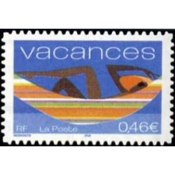 Timbre Yvert France No 3494 Vacances, issu de carnet autoadhésif