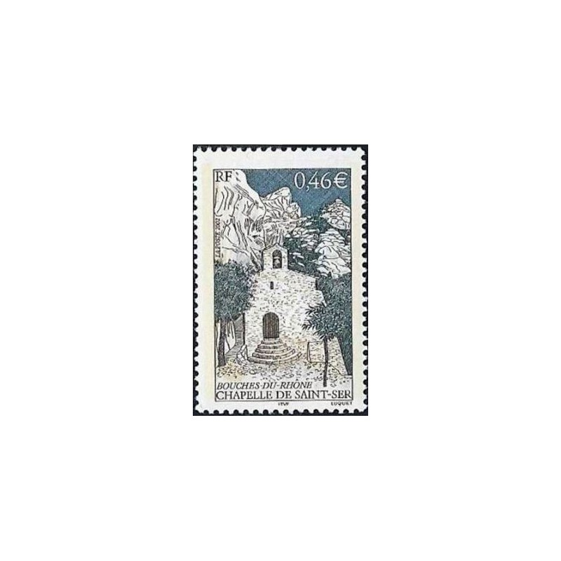 Timbre Yvert France No 3496 Chapelle de Saint Ser