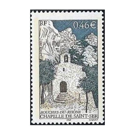 Timbre Yvert France No 3496 Chapelle de Saint Ser