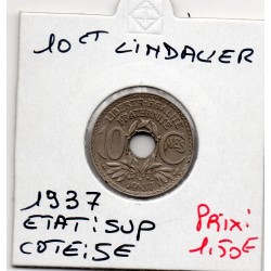 10 centimes Lindauer 1937 Sup, France pièce de monnaie