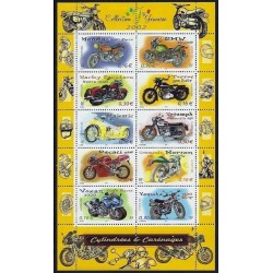 Timbre Yvert France No 3508-3517 Série Cylindrées et carénages Motos