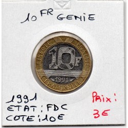 10 francs Génie bastille 1991 FDC, France pièce de monnaie