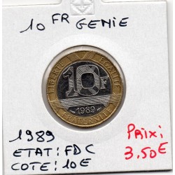 10 francs Génie bastille 1989 FDC, France pièce de monnaie