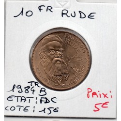 10 francs Francois Rude 1984 tranche B FDC, France pièce de monnaie
