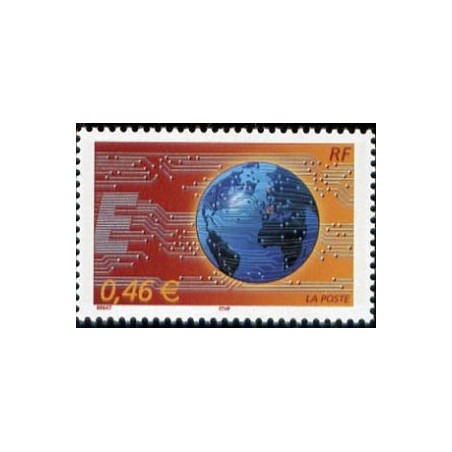 Timbre Yvert France No 3532 Le monde en reseau