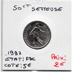 1/2 Franc Semeuse Nickel 1997 FDC, France pièce de monnaie