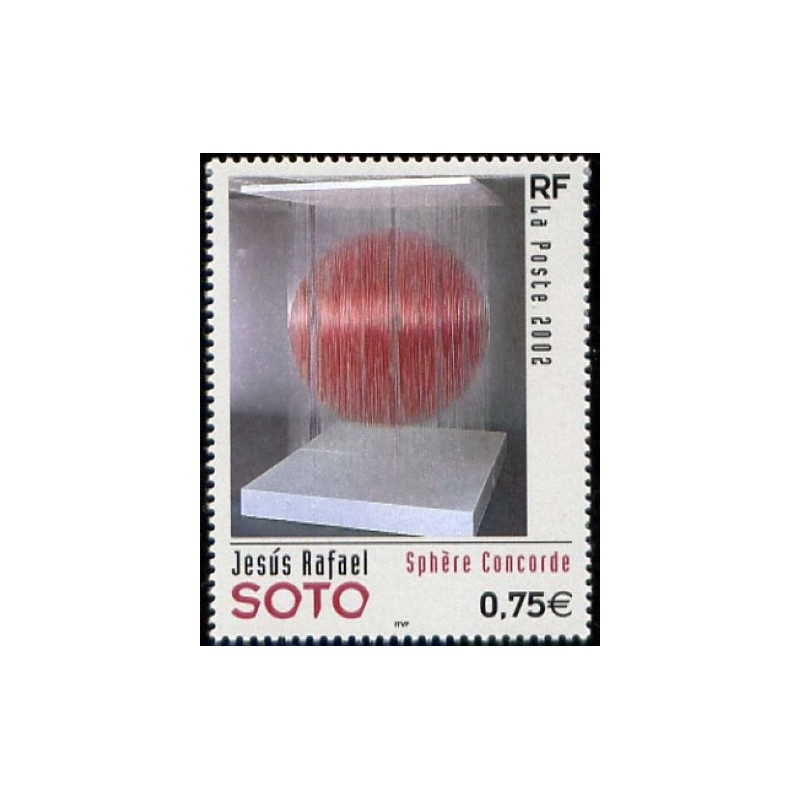 Timbre Yvert France No 3535 Soto, Sphére Concordre