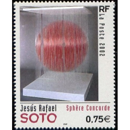 Timbre Yvert France No 3535 Soto, Sphére Concordre