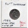 1/2 Franc Semeuse Nickel 1983 FDC, France pièce de monnaie