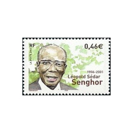 Timbre Yvert France No 3537 Léopold Sédar Senghor