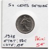 1/2 Franc Semeuse Nickel 1978 FDC, France pièce de monnaie