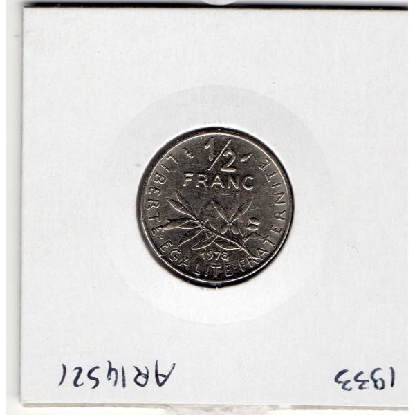 1/2 Franc Semeuse Nickel 1978 FDC, France pièce de monnaie