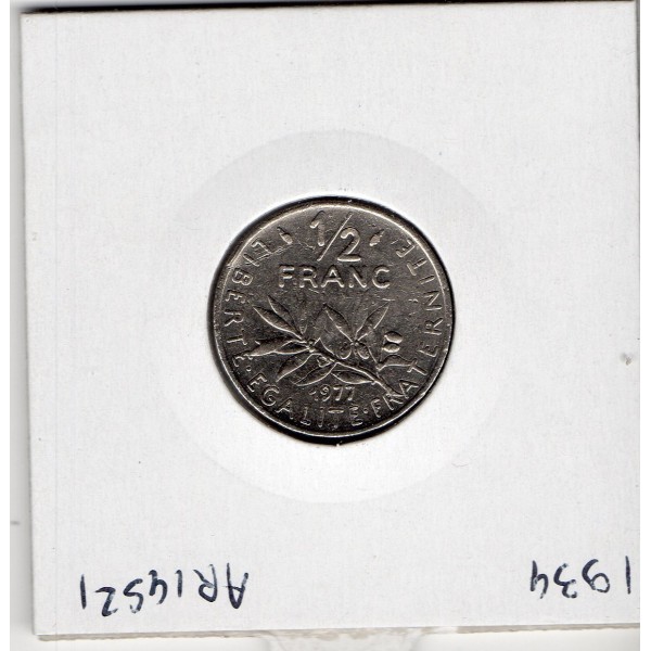 1/2 Franc Semeuse Nickel 1977 FDC, France pièce de monnaie