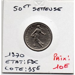 1/2 Franc Semeuse Nickel 1970 FDC, France pièce de monnaie