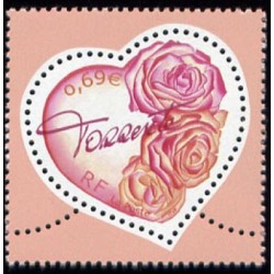 Timbre France Yvert No 3539 Coeur Torrente St Valentin