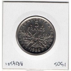 5 francs Semeuse Cupronickel 1986 FDC, France pièce de monnaie