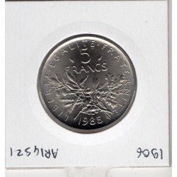 5 francs Semeuse Cupronickel 1985 FDC, France pièce de monnaie