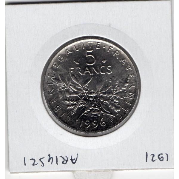 5 francs Semeuse Cupronickel 1996 FDC, France pièce de monnaie