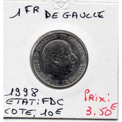 1 franc De Gaulle Nickel 1988 Sup+, France pièce de monnaie