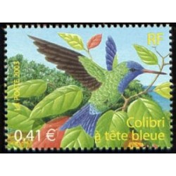 Timbre France Yvert No 3548 Colibri à tête bleue