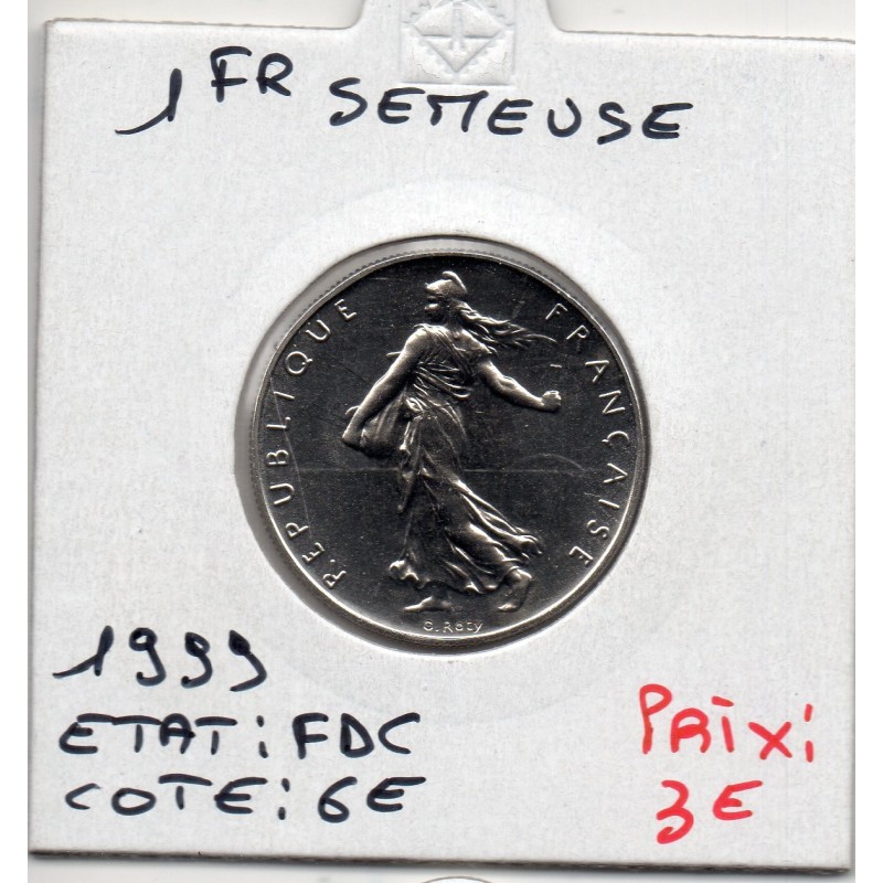 1 franc Semeuse Nickel 1999 FDC, France pièce de monnaie