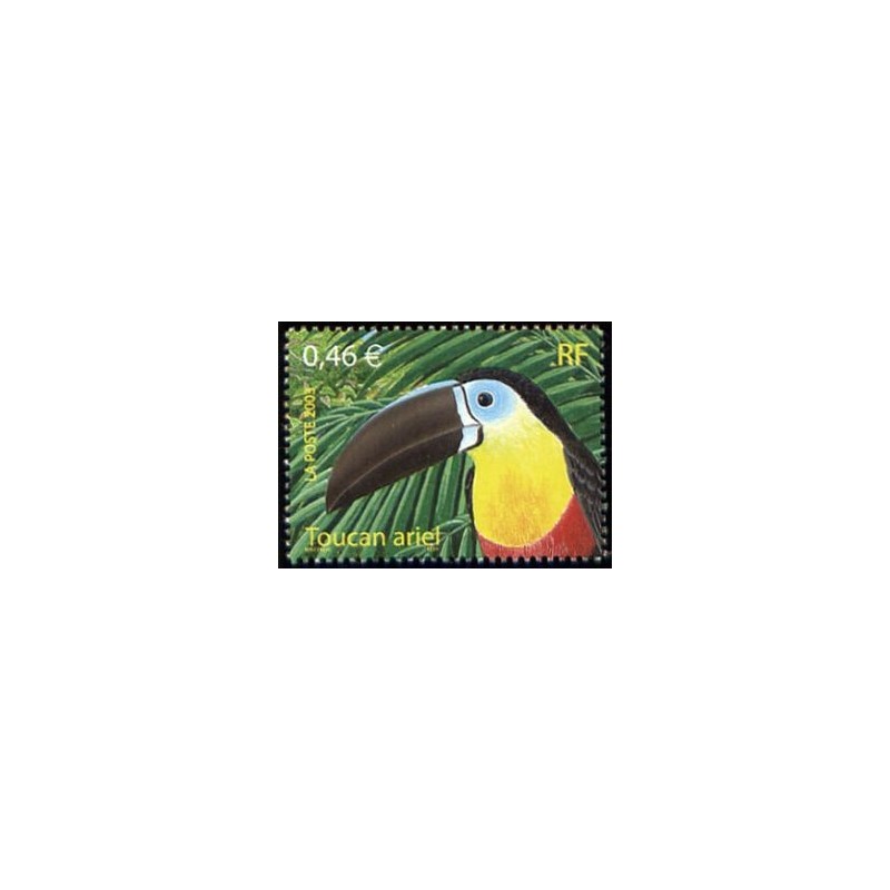 Timbre France Yvert No 3549 le Toucan ariel