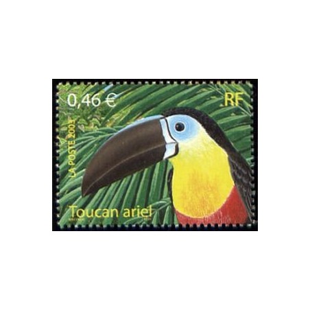 Timbre France Yvert No 3549 le Toucan ariel