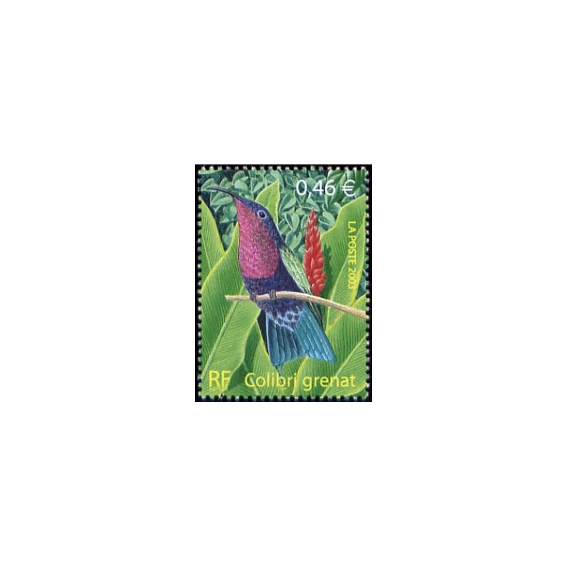 Timbre France Yvert No 3550 Le Colibri grenat