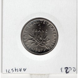 1 franc Semeuse Nickel 1987 FDC, France pièce de monnaie