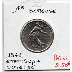 1 franc Semeuse Nickel 1972 Sup+, France pièce de monnaie