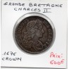 Grande Bretagne 1 crown 1676 TTB, KM 435 pièce de monnaie