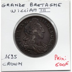 Grande Bretagne 1 crown 1695 TTB, KM 486 pièce de monnaie