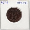 Catalogne Barcelone 3 Quartos 1838 TB+, KM 126 pièce de monnaie